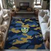 Leeds United Voetbal Print Kristalfluweel Tapijt, Comfortabel Waterabsorberend Antislip Binnen Vloerkleed