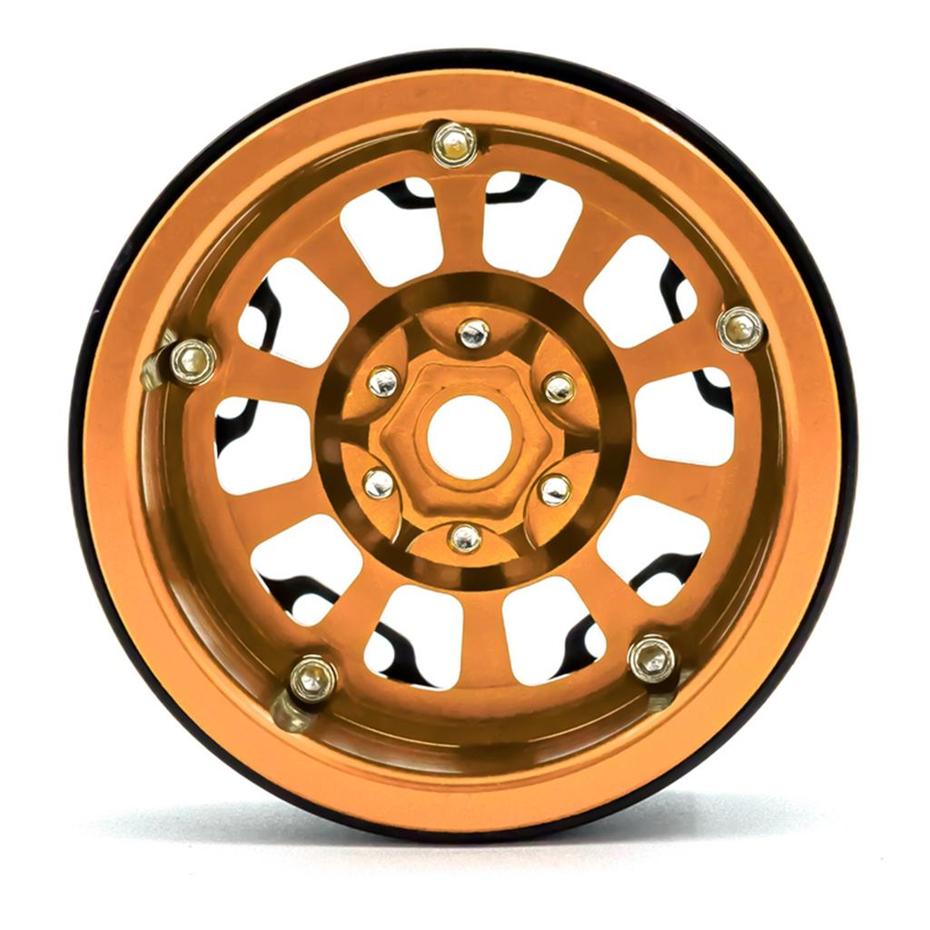 Aluminum Alloy Wheel   Beadlock 2.2in Wheel  S Hub 4pcs Replacement for 1Celsius10 1Celsius8   90046 90047 RR10 RC Car