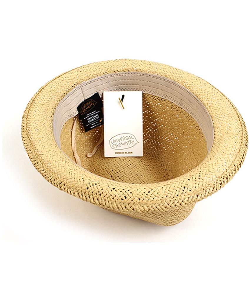 Yunibeosyeolkemiseuteuli Punk Short Beige Summer Fedora Summer Hat