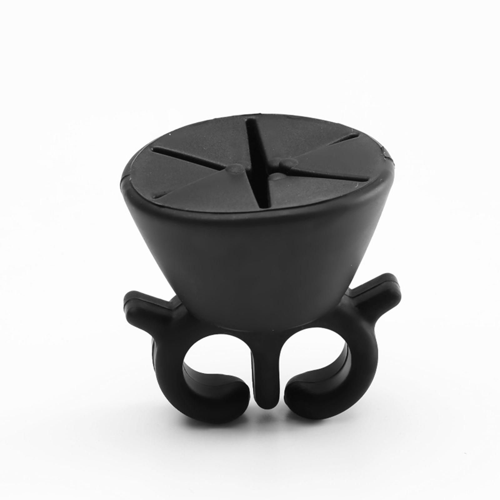 

Silicone Nail Polish Bottle Holder Stand for Hands-Free Use Nail Art Tool with Flexible Grip and Stable Base for Manicure Application One Size чорний