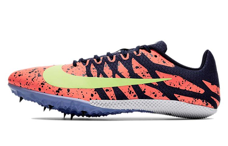 Nike Air Zoom Rival S 9 Spikes  Paint Splatter Bright Mango Zitron  907564-801 44.5