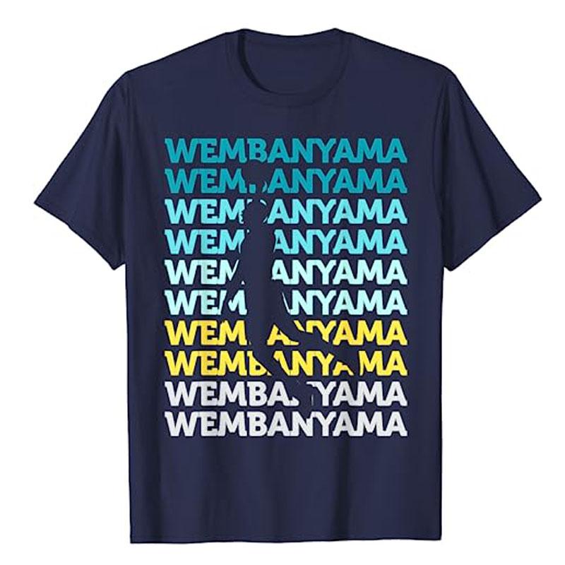 Wembanyama Basketball Amazing Gift Fan T-Shirt Basketball Player Graphic Tee Tops Men's Fashion Sports Outfits Husband Boys Gift