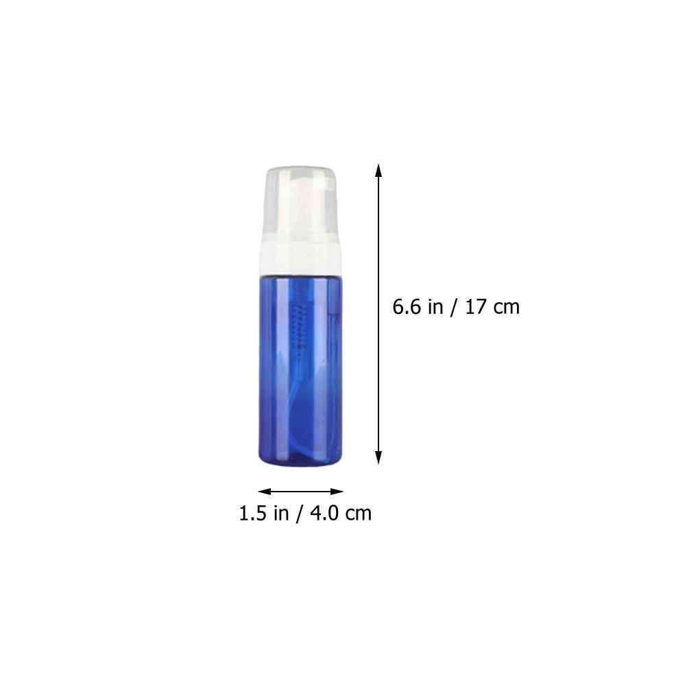 6Pcs 60Ml Press Pump Foaming Bottle Refillable Plastic Dispenser Portable Empty Bottle for Hand Soap Body Wash Shampoo синий