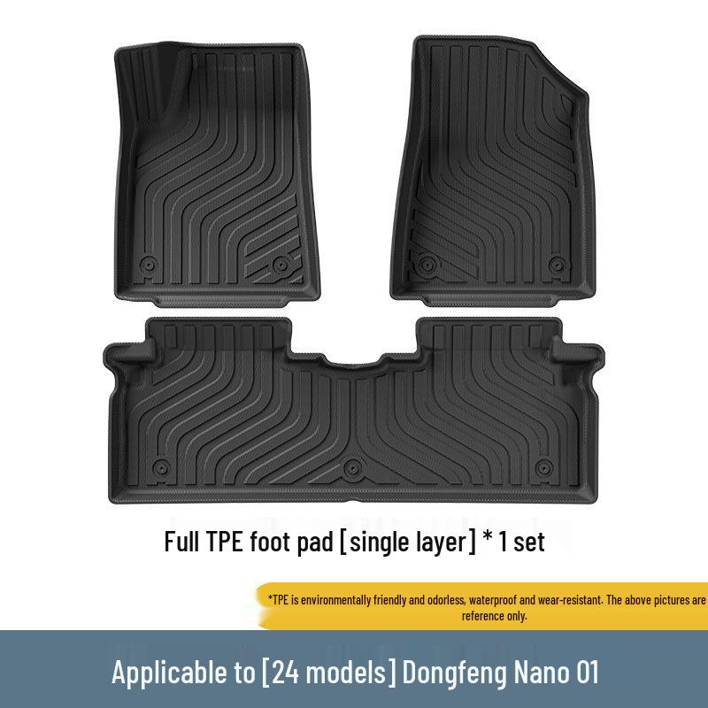 Applicable TPE Eco-Friendly Car Mats for Dongfeng-Nano 01, Including Trunk Mats