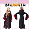 Kids Halloween Witch Costume Scary Black Dress For Girls Party And Stage Events