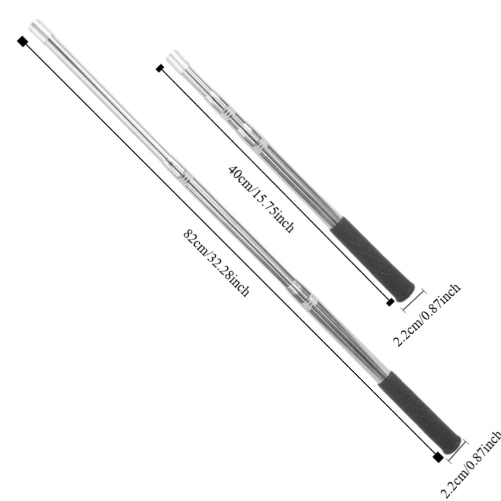 3 Abschnitte Teleskop-Fischnetzstange Edelstahl Fischnetzgriff Ersatzgriff