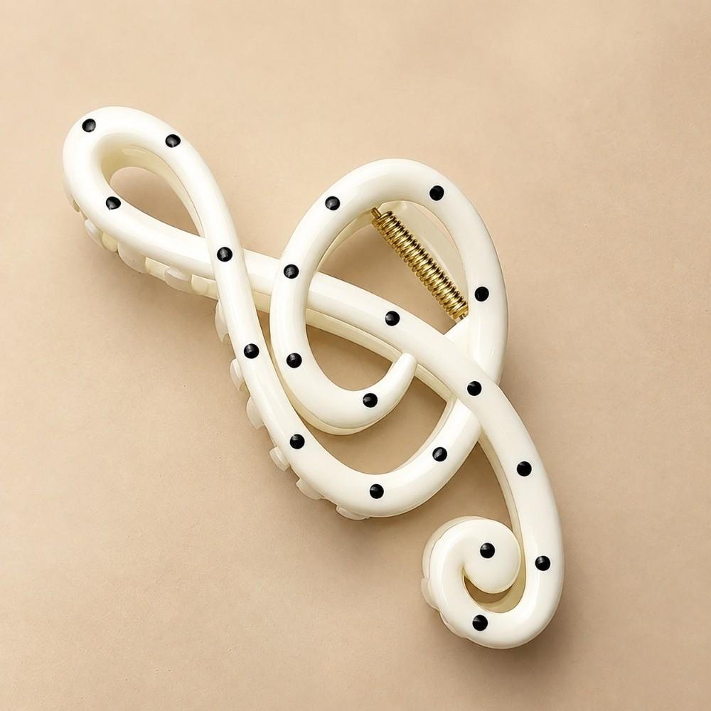 Oversize Shark Clip Headwear Minimalist Hairgrip Sweet Style Musical Note Hair Claw Headdress