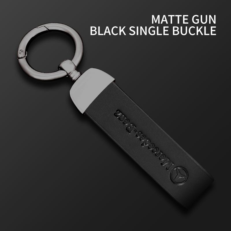 GLC GLB Car Vintage Leather Keychain Ring Zinc Alloy Chain Key For Mercedes Benz AMG W177 W176 X166 X167 C257 C218 X253 C118 C1