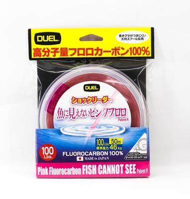 Yo Zuri Duel Růžová Ryba Nemůže Vidět Fluorocarbon 50m 100lb H4385-SP (8378)