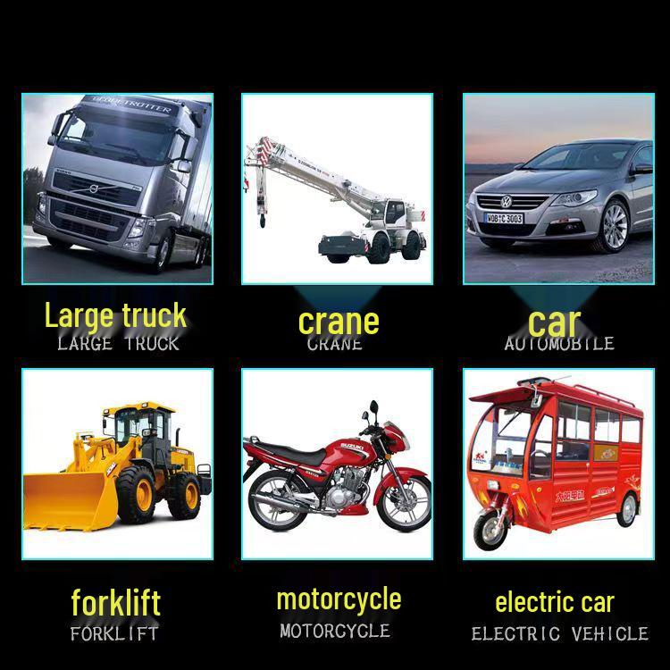 Car Truck Headlight: Yellow & White LED Spotlight, Long-Range Cannon 12-80V, Fits All Models, Lens Headlight.