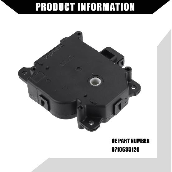 No.8710635120 HVAC Blend Air Door Actuator for Toyota 4Runner 2003-2009 for Toyota FJ Cruiser 2010-2014 / Front/Durable Plastic / 1 Pcs Black