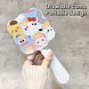 Takoyaki Sanrio Extracted Makeup Mirror Hello Kitty My Melody Handheld Mirror Comb For Women Portable Girls Gift Massage Styling