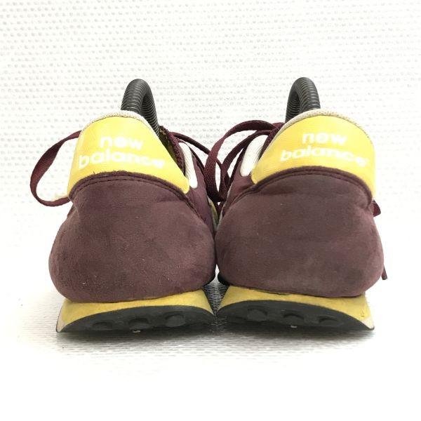 new balance low cut sneakers 27 burgundy(USED)