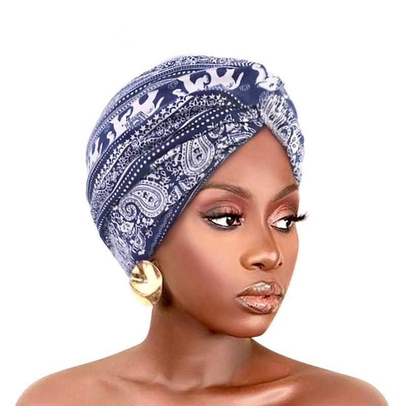 Women Floral Print Turban Hat Cancer Cap Islamic Hair Loss Hat Head Scarf Satin Liner Inner Cap Arab Valentine's Day Valentines