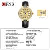 OFNS Women's Luxury Watch: Round Diamond-Inlaid, Versatile Ins Style, Calendar, 30M Waterproof