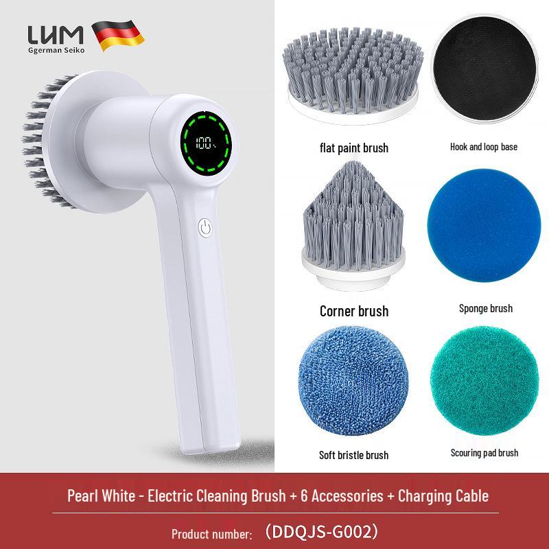 LHM Electric Multifunctional Cleaning Brush for Aquarium & Kitchen with Long Handle