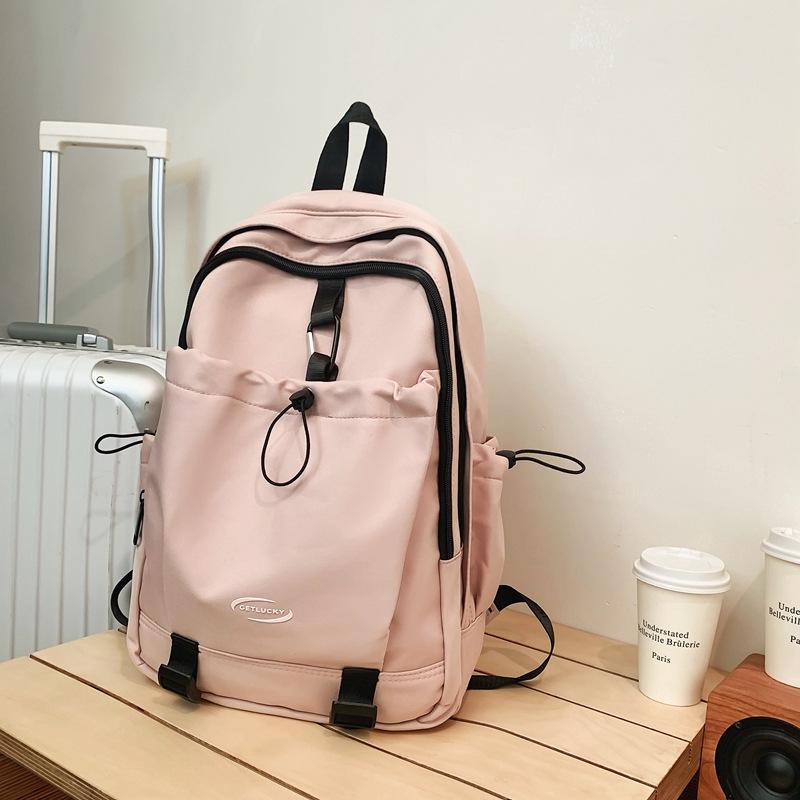 School Bag Female College Students Niche Design Sense Backpack Hiking Bag Versatile High Value Backpack Junior High School Girls