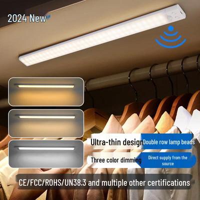 Ultra-thin LED Smart Motion Sensor Light Strip for Kitchen, Wardrobe, Bedroom, or Wine Cabinet