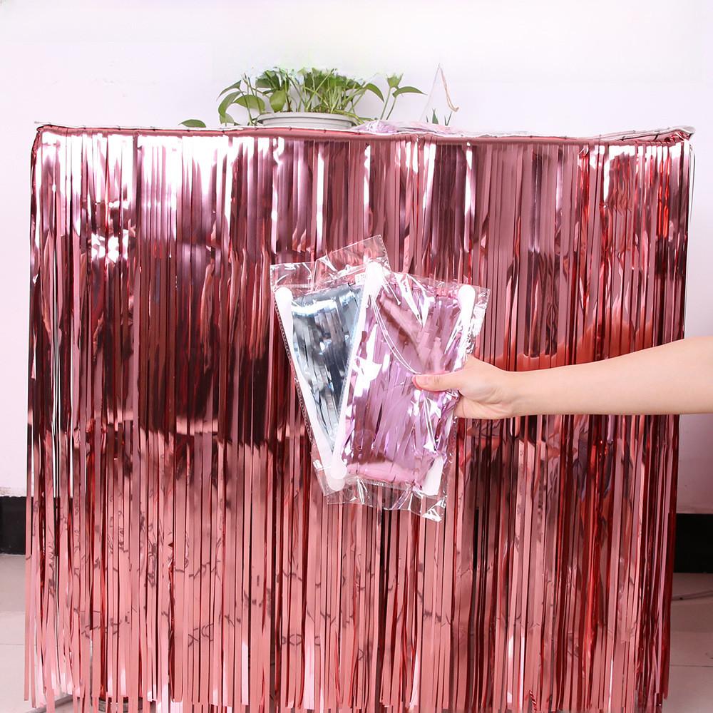 275m Beautiful Blue Rain Silk Table Skirt Ideal For Stylish Dessert Setup Table