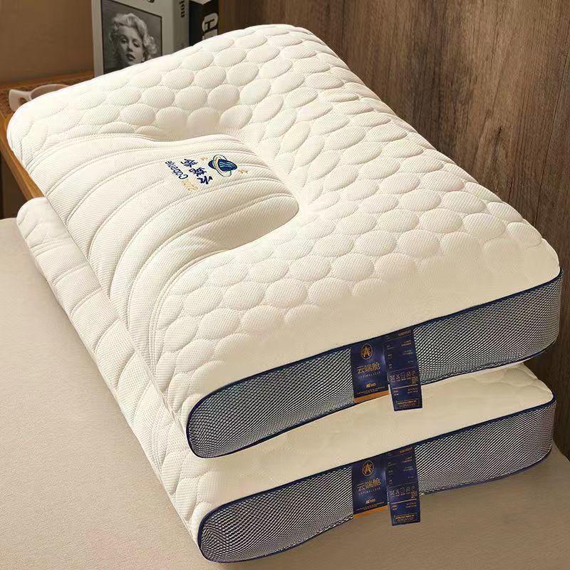 Non-Collapsing 48x74cm Latex Neck Support Pillow for Adults 48x74cm