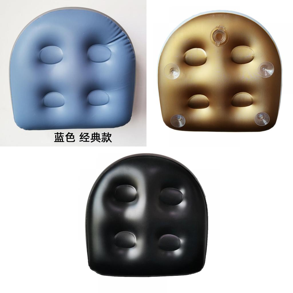 Premium Pvc Adult Spa Inflatable Seat Cushion With Backrest And Suction Cup