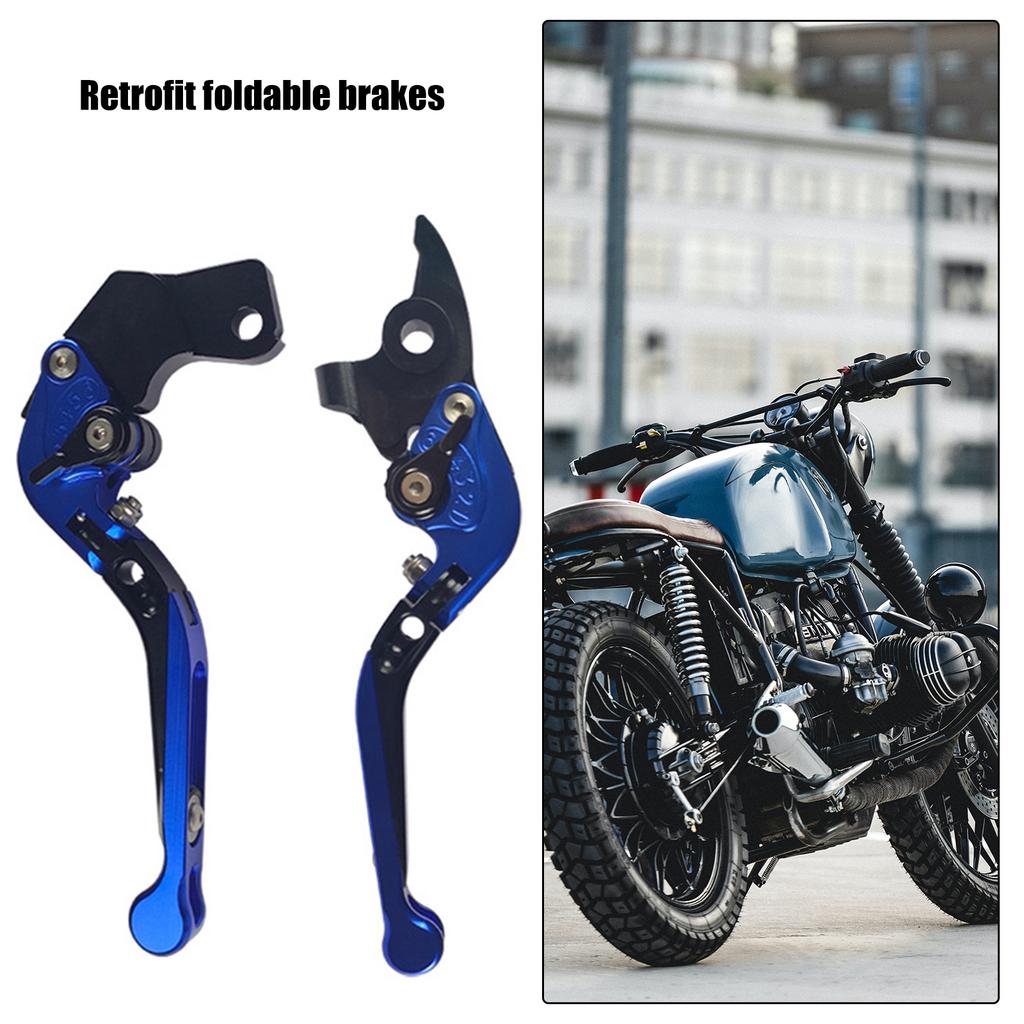 Easy Install foldable Brake & Clutch Levers Foldable Motorcycle Brake & Clutch Levers Simple Installation for Motorbike