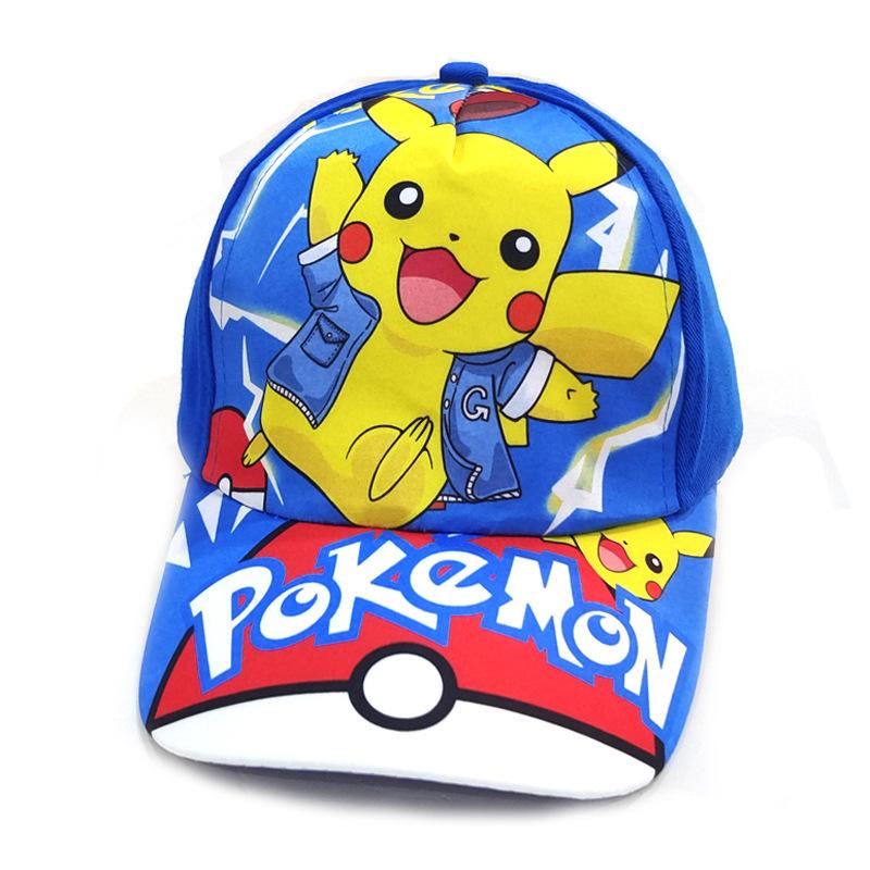 Cartoon  Baseball Cap Pikachu Hat Adjustable  Cosplay Hip Hop kids Girls Boys Anime Figure Toys children Gifts