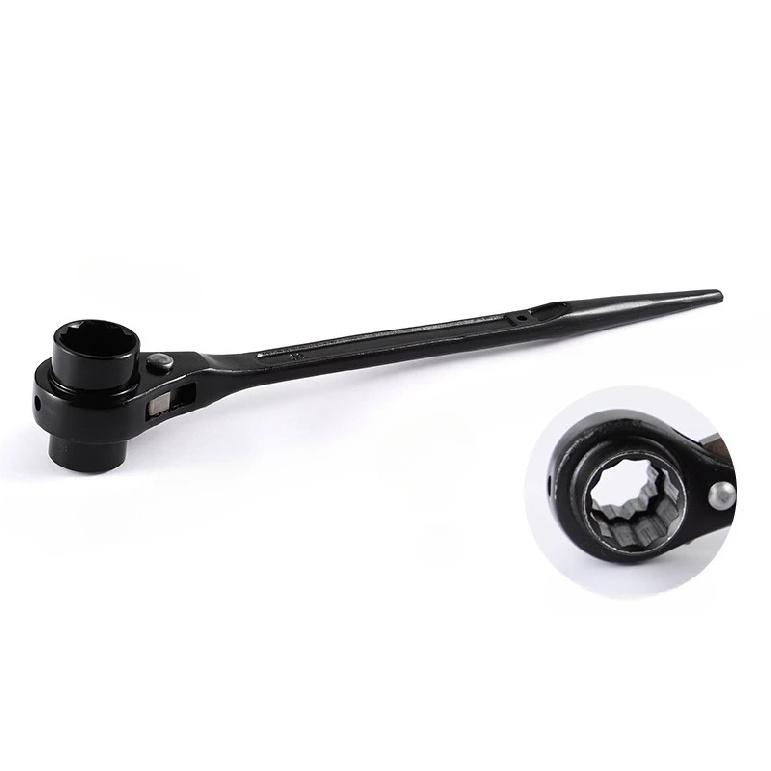 Hexagon Ratchet Spanner Industrial Grade Ratcheting Socket Wrench Multi-function Bidirectional Ratchet Socket Wrench 10-12