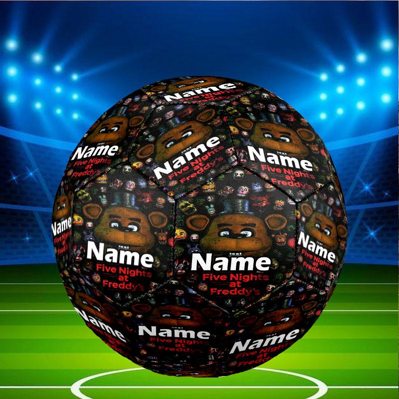 Custom Name Personalized Five Nights At Freddy's Print Size 5 Soccer Ball Training & Match Football, for Team, Kicking, Gift for Football Enthusiasts
