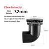 UPVC Fish Tank Plumbing Fittings: Hard Water Pipe Connector & Elbow Tee (Black)