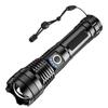 P50 Waterproof Zoomable Flashlight with Power Display and Multi-Function Lighting
