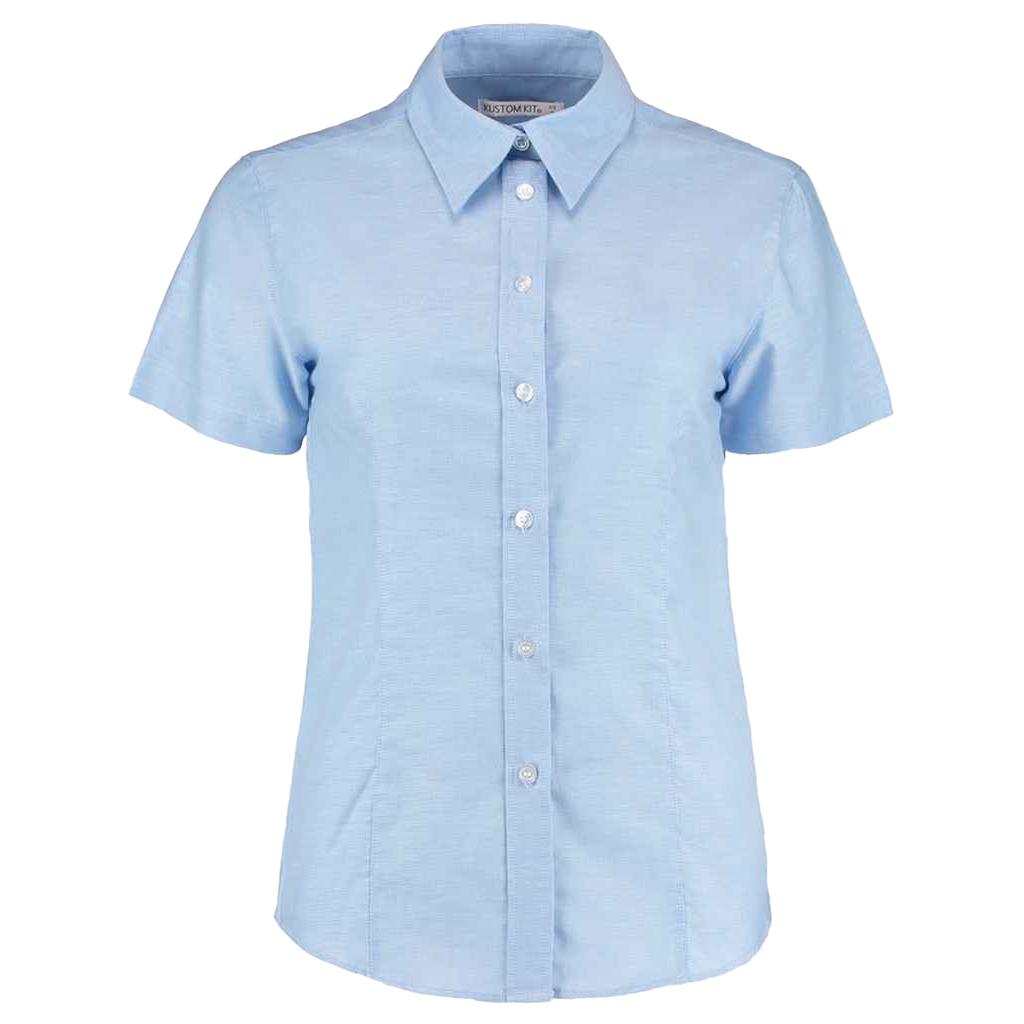 Kustom Kit Womens/Ladies Oxford Tailored Short-Sleeved Shirt