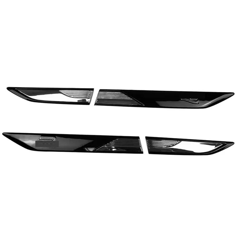 Tiguan R-Line 2021-2022 New AU05 -4Pcs Side Wing Fender Emblem Badge Stickers Trim Door Decoration Label Auto Accessories