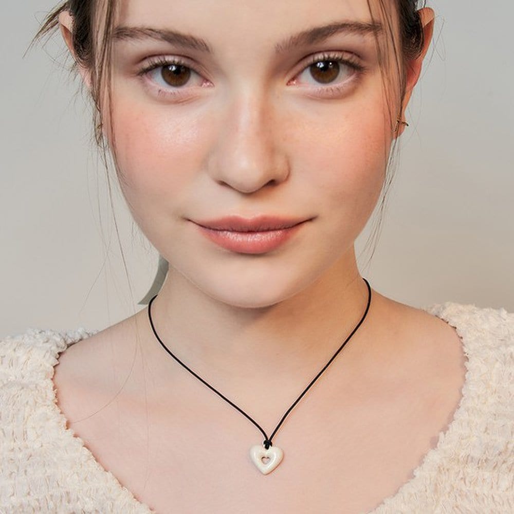 [Hei] Jelly Heart Necklace