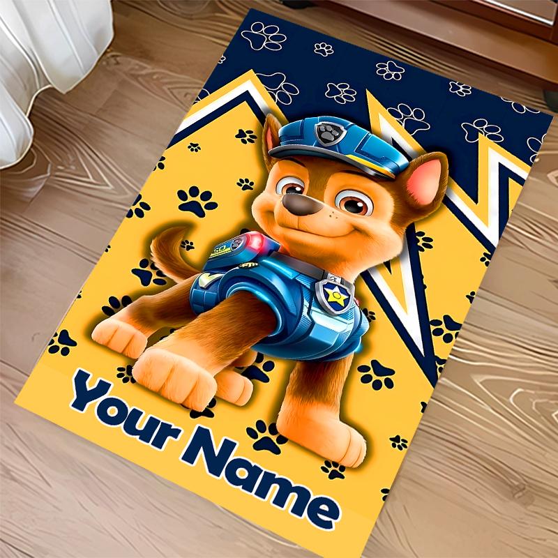 Custom personalization Paw Patrol Print Area Rug - Soft, Washable Non-Slip Indoor Mat,Living Room,Home&Office Decorative Rug
