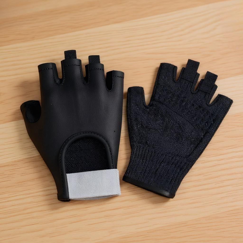Outdoor Sports Gloves Non-Slip Fitness Protect Gloves Wear Resist Cycling Half-Finger Glove for Climbing Exercises Gym Lifting