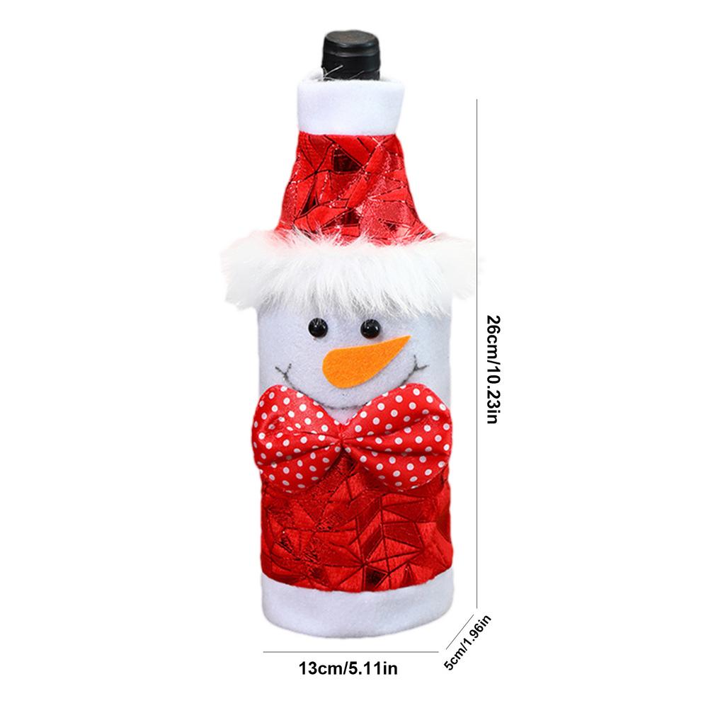 Wine Bottle Covers Christmas Wine Bottle Bag Christmas Decorations Bottle Dress Wine Accessory Wine Bottle Pouch Bottle Sleeve