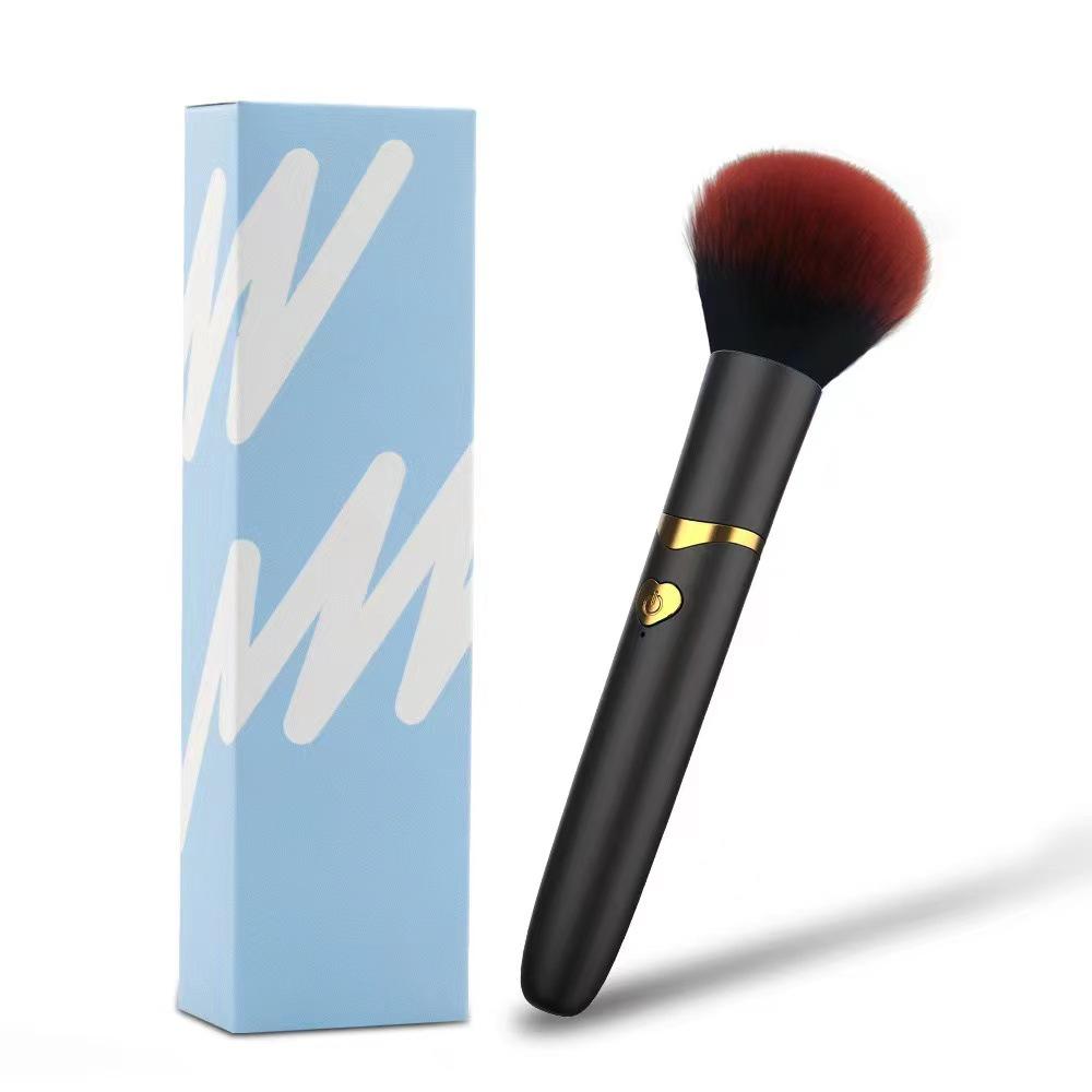 

Vibrating Makeup Brush & Tease Wand: Massage, Eyebrow Brush & Adult Toy чорний
