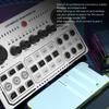 Live Sound Card Intelligent Noise Reduction USB Mini Sound Mixer Board for Music Recording Karaoke Singing