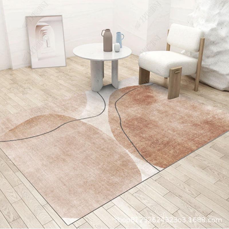 Modern Nordic Luxury Printed Floor Mat for Bedroom & Living Room