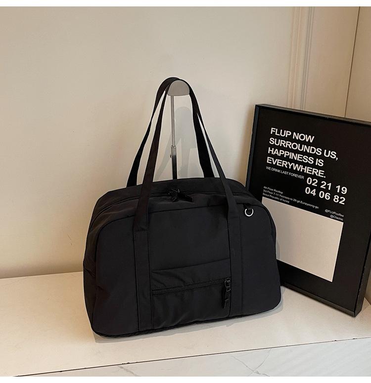 School bag niche light travel bag large capacity leisure Korean fitness bag solid color versatile backpack simple commuter tote bag