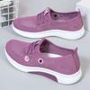 Summer Old North Cloth Shoes Women's Mesh Breathable Casual Shoes Soft Sole Non-slip Mesh Shoes Flat Sole One Pedal Mother Shoes
