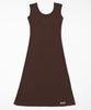 Catharsis Knitting Tank Tab Backless Long Dress Brown One Size