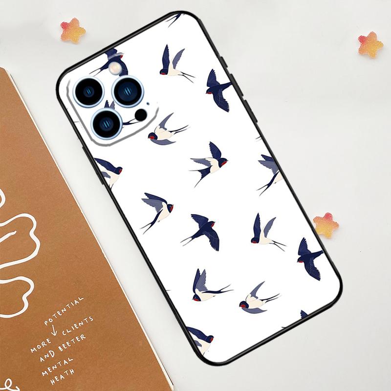 Birds Flock Phone Case For iPhone 17 Pro Max 14 11 15 16 Pro Max 12 13 Mini 16 Plus 16e 17 Air Funda