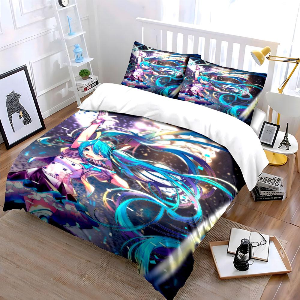 Animated Figure with Sparkles. Bedding Sets Duvet Cover Sets Duvet Covers Pillowcases(1*Duvet Cover 2*Pillowcases Without Duvet Insert)