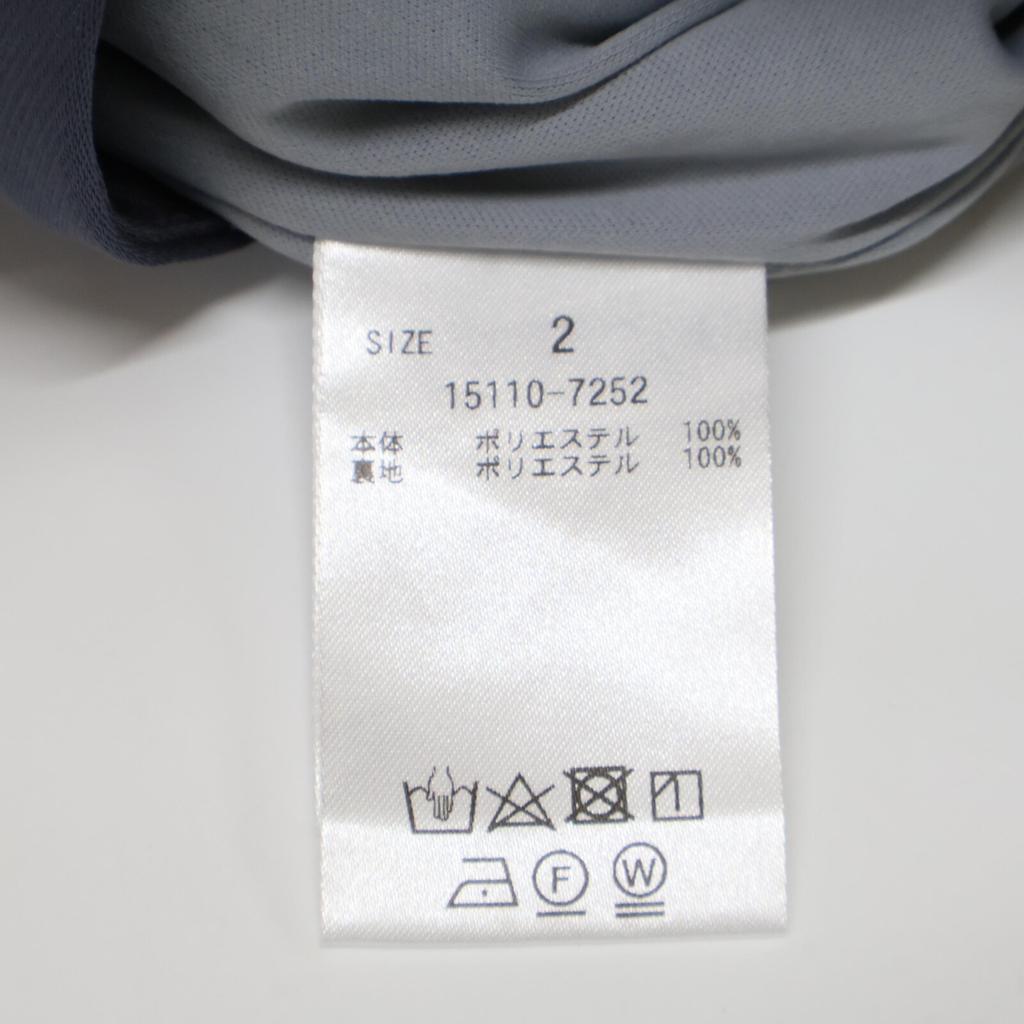 CLANE 15110-7252 23AW Gray Satin Slacks Pants Bottoms 2 grayUsed