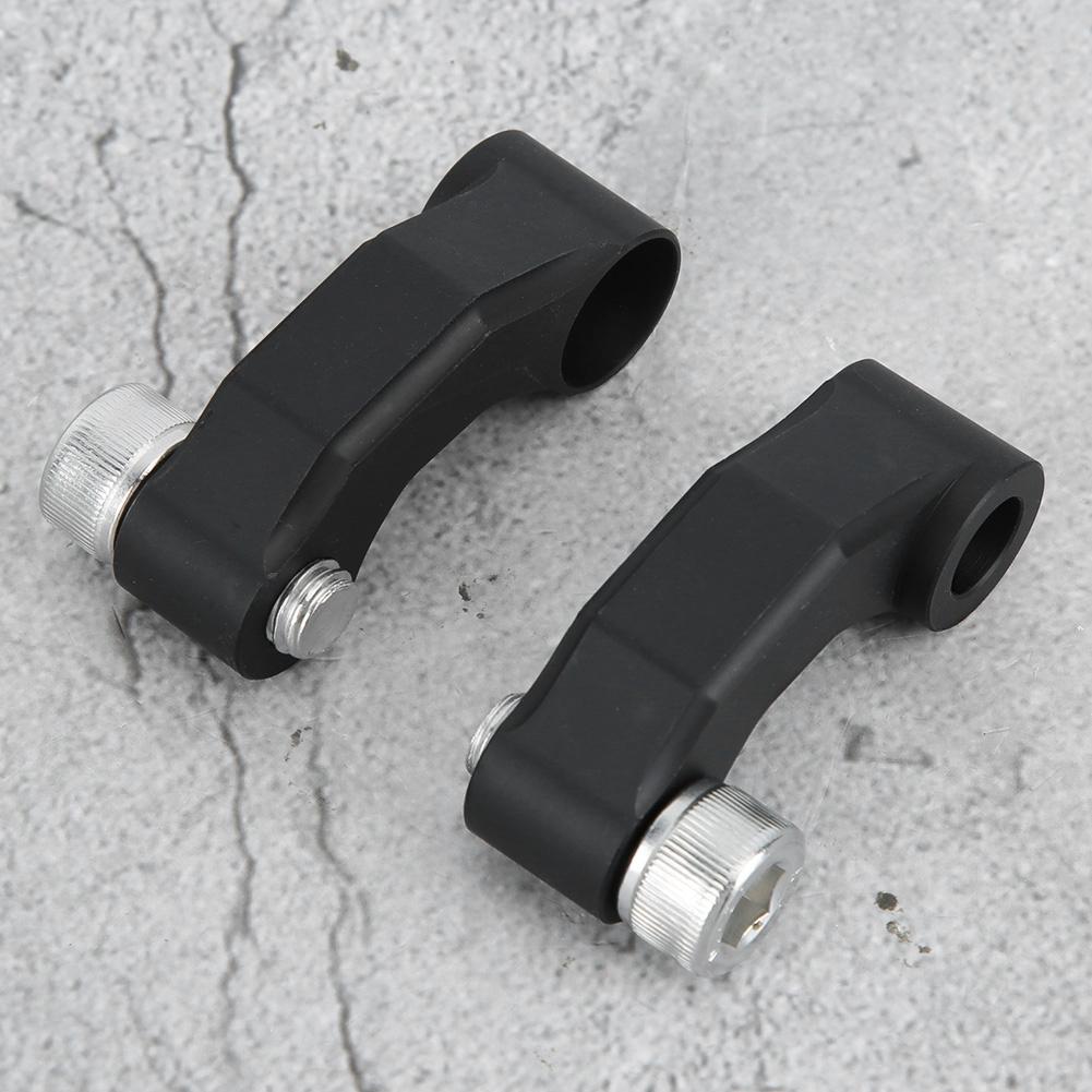 2pcs Motorcycle Rearview Mirror Extension Bracket Adapter Fits for R 1200GS LC 2013 2018Black