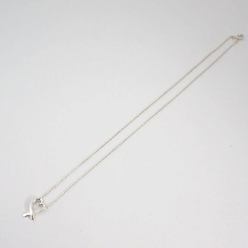 [Used] TIFFANY 925 Loving Heart Pendant/Necklace/g505-39