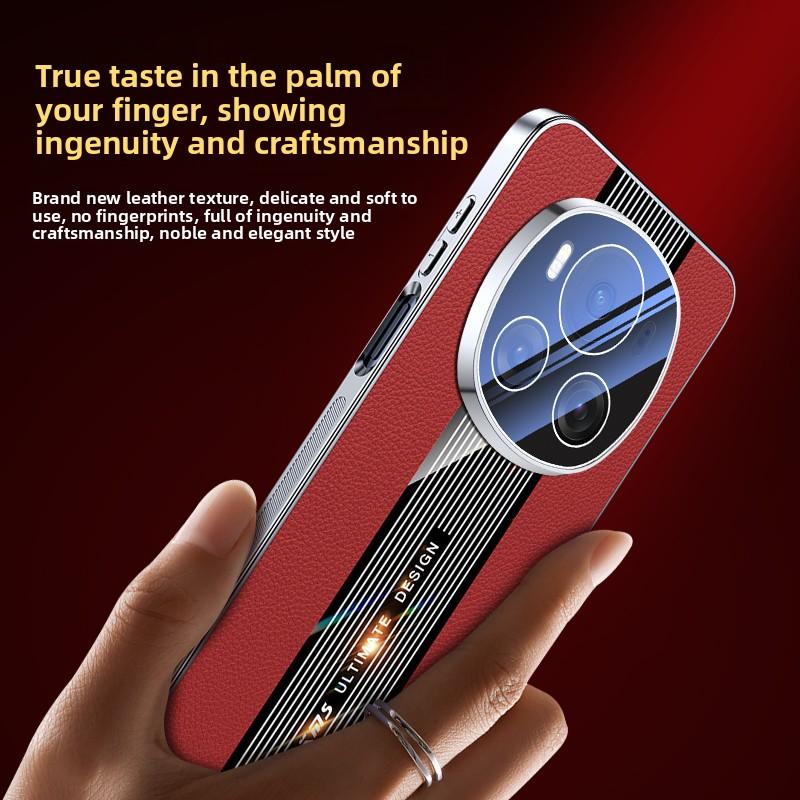 For Huawei Honor X9C Case Luxury Hard PU Leather Plating Protective Back Cover Case For Huawei Honor X9C X9B X9A Phone Shell