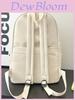 Vintage Korean Style Casual Backpack For Students And Travel With Pu Material